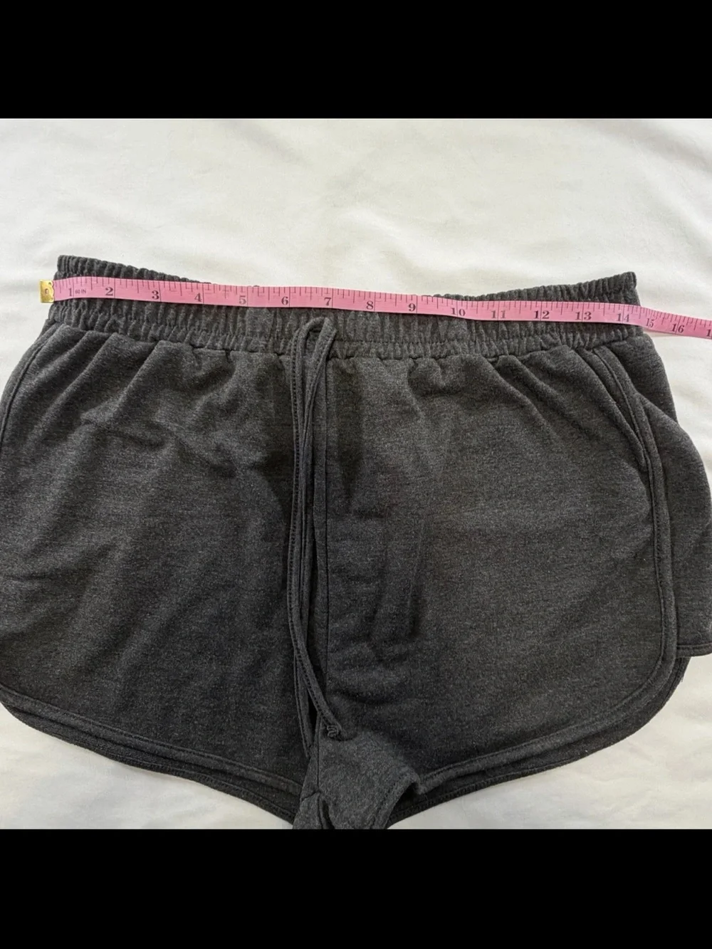 Women’s Dark Gray Drawstring Lounge Shorts